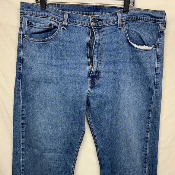 Levi's 505 Men Jeans 40X29 Denim Straight Leg‎ Regular Fit Medium Wash Mid Rise - Picture 13 of 16